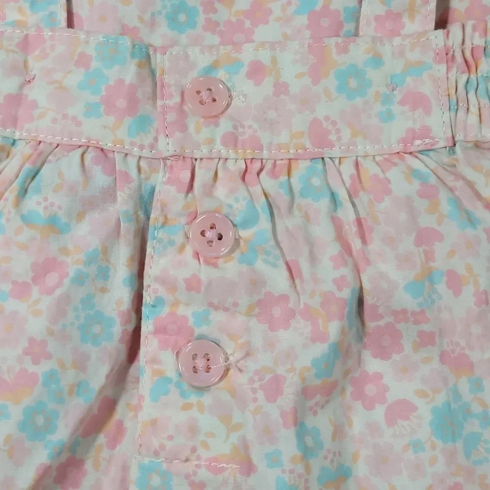 💜NWT Vintage OshKosh Ditsy Floral Sleeveless Dress 3-6 months